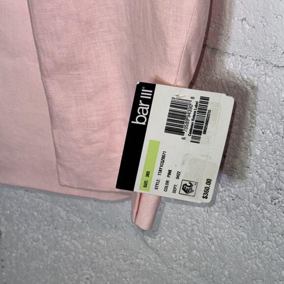 Bar III Men's Slim-Fit Linen Suit Jackets, Pink Solid 38S $360 - Picture 5 of 8